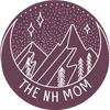 The Nh Mom Logo - white on purple